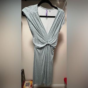 Seraphine Green Dotted with Knot Maternity Dress